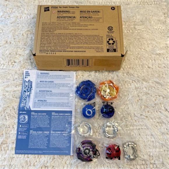 NEW Beyblade Burst Rise Hypersphere Battle Guardians 3-Pack Battling Top Toys - Picture 6 of 10